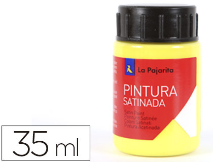 Pintura látex La Pajarita amarillo limón 35ml.